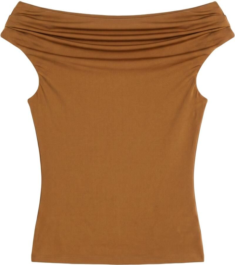 MODSTRÖM Modström Dames Tops & T-shirts Himamd Off Shoulder Top Bruin - Foto 2