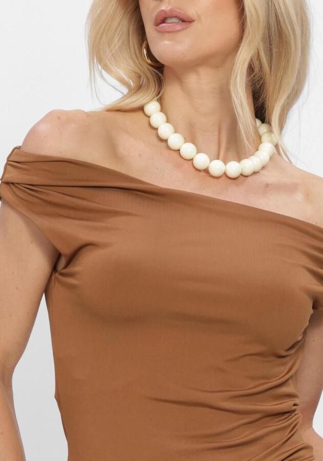 MODSTRÖM Modström Dames Tops & T-shirts Himamd Off Shoulder Top Bruin - Foto 4