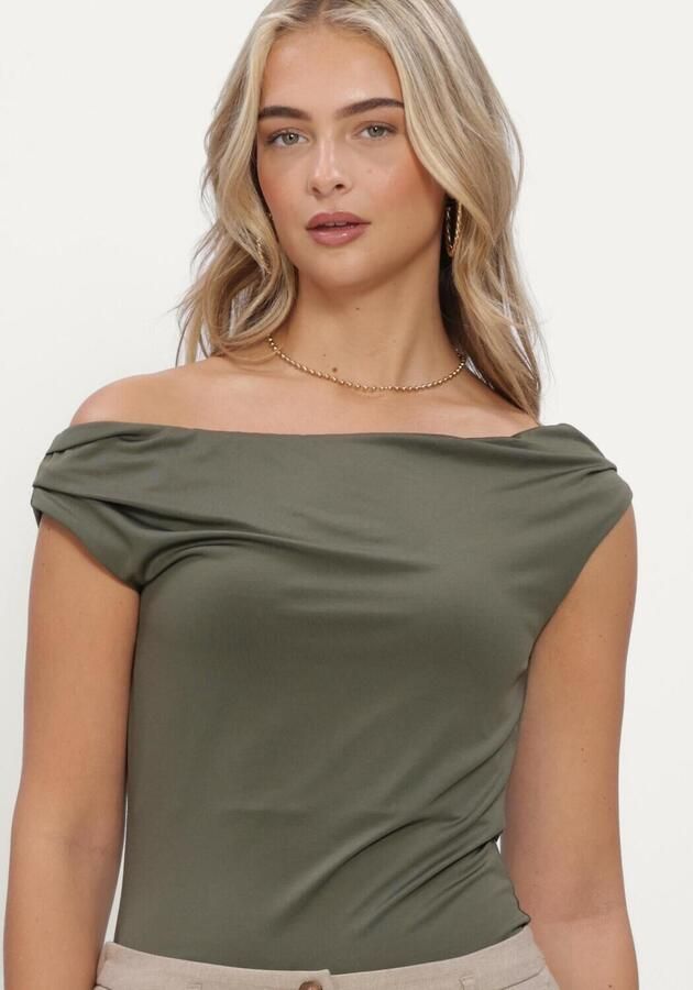 MODSTRÖM Modström Dames Tops & T-shirts Himamd Off-shoulder Top Groen - Foto 4