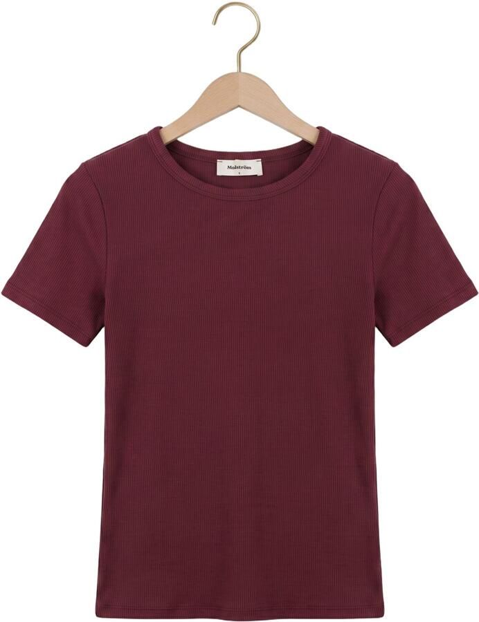 MODSTRÖM Modström Dames Tops & T-shirts Igormd Short T-shirt Bordeaux - Foto 2