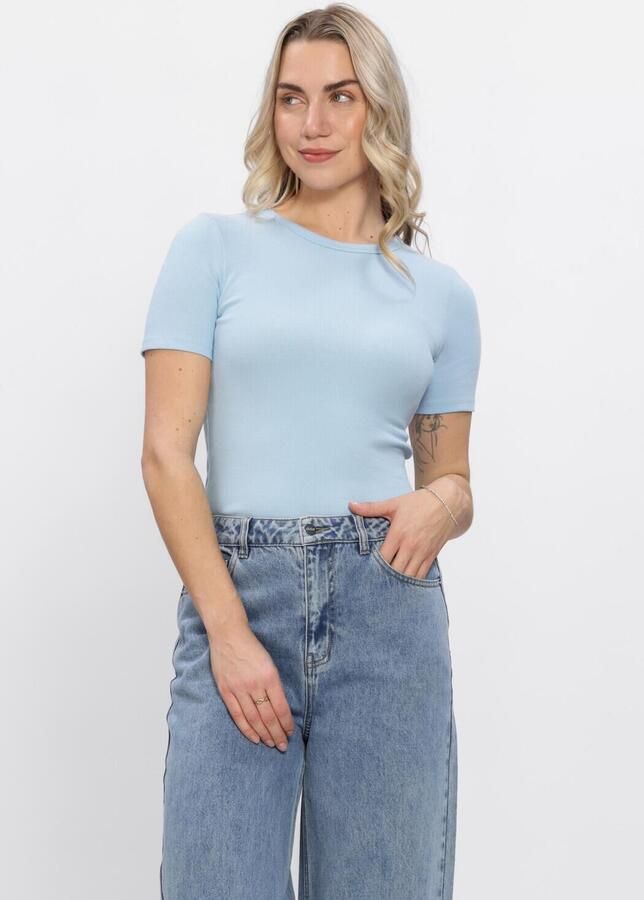 MODSTRÖM Modström Dames Tops & T-shirts Igormd Short T-shirt Lichtblauw