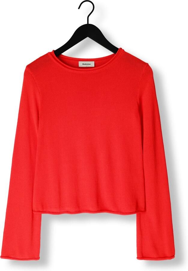MODSTRÖM Modström Dames Tops & T-shirts Ivonnemd Flared O-neck Rood - Foto 3