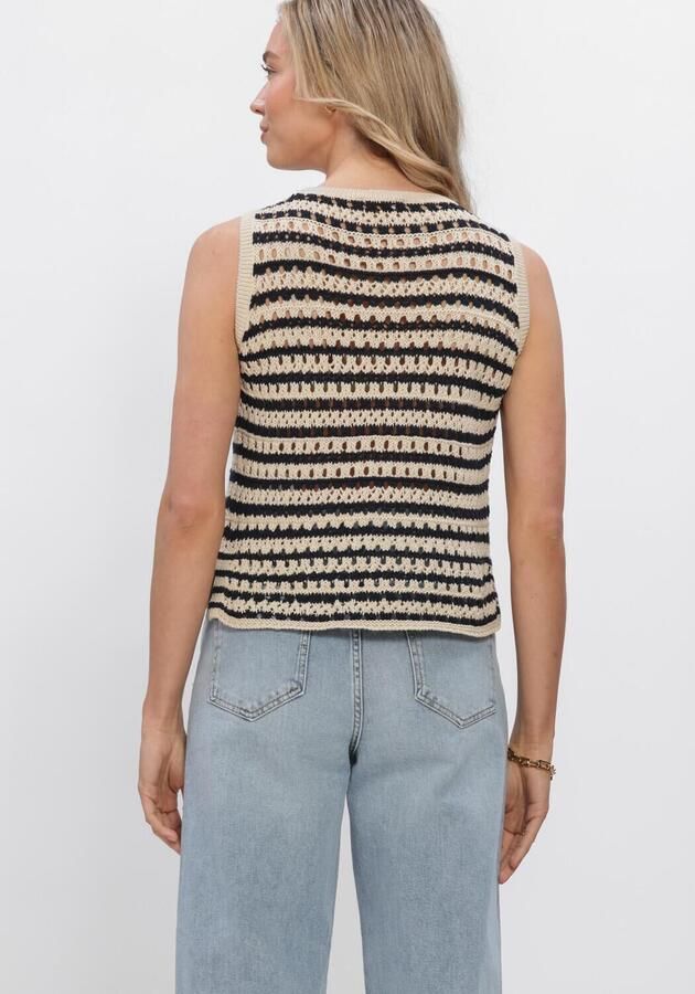 MODSTRÖM Modström Dames Tops & T-shirts Vestermd Stripe Top Creme - Foto 2