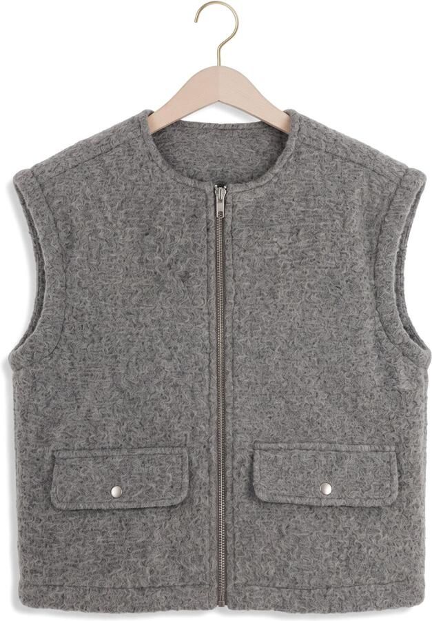 MODSTRÖM Modström Dames Truien & Vesten Bibbermd Vest Lichtgrijs - Foto 4