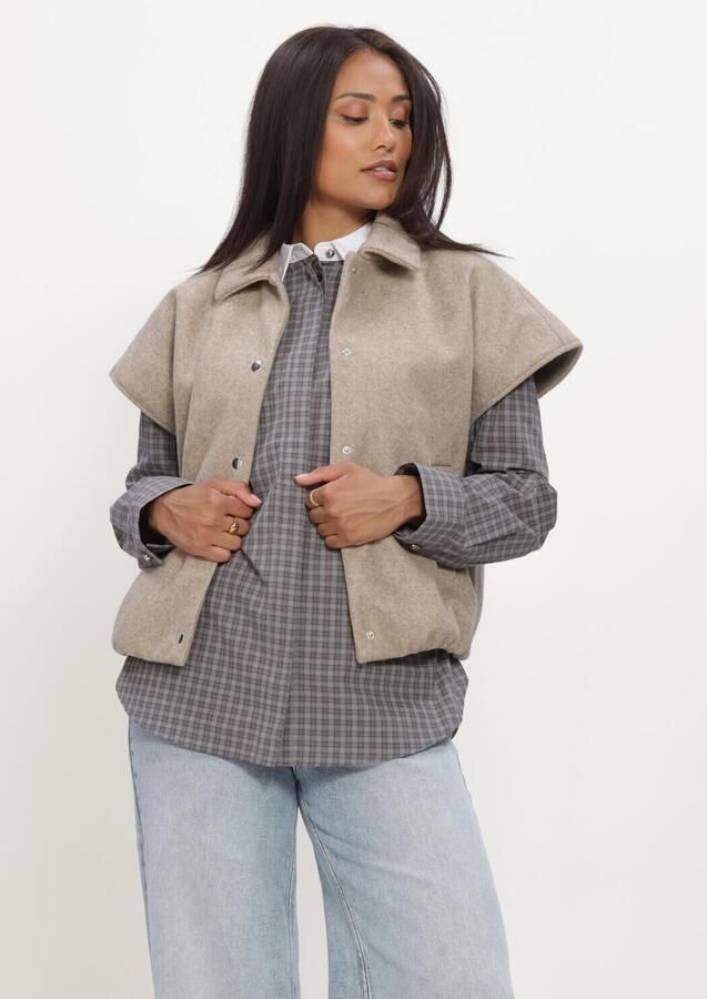 MODSTRÖM Modström Dames Truien & Vesten Cleamd Vest Beige