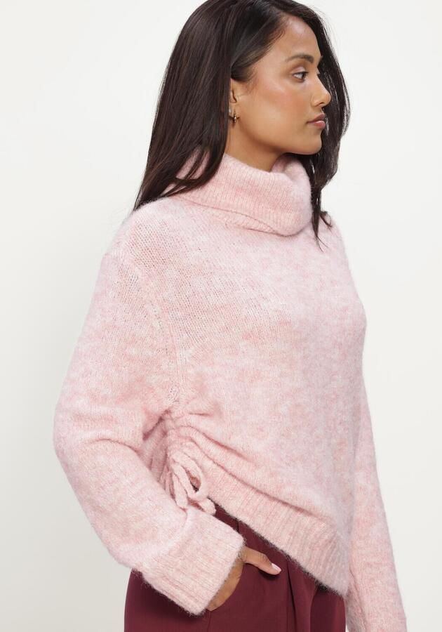 MODSTRÖM Modström Dames Truien & Vesten Dictemd Rollneck Lichtroze - Foto 4