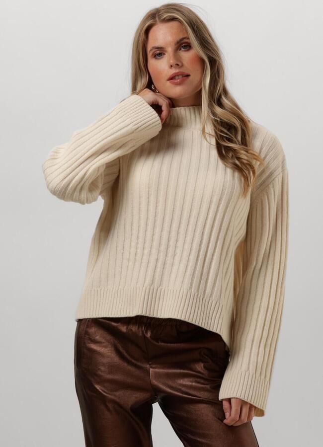 MODSTRÖM Modström Dames Truien & Vesten Fultonmd Rib T-neck Zand - Foto 4