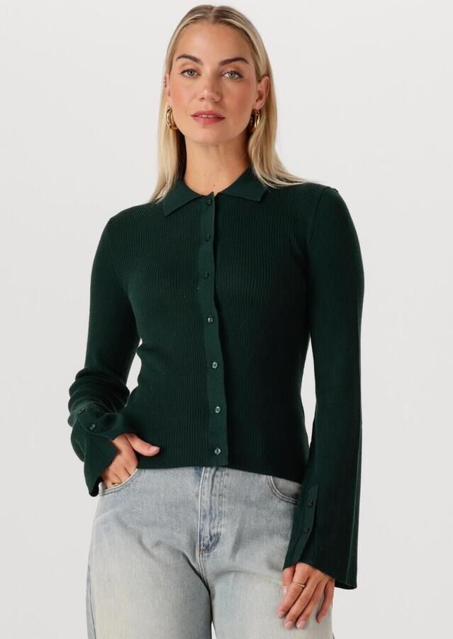 MODSTRÖM Modström Dames Truien & Vesten Hirokimd Cardigan Donkergroen - Foto 4