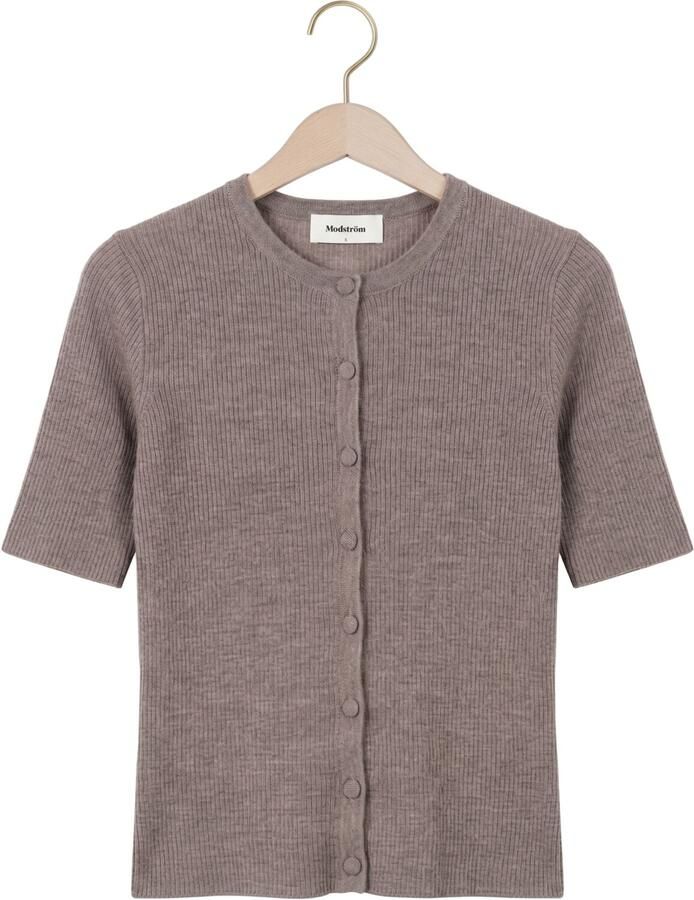 MODSTRÖM Modström Dames Truien & Vesten Hirokimd Ss Cardigan Taupe - Foto 2