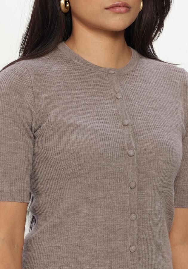 MODSTRÖM Modström Dames Truien & Vesten Hirokimd Ss Cardigan Taupe - Foto 4