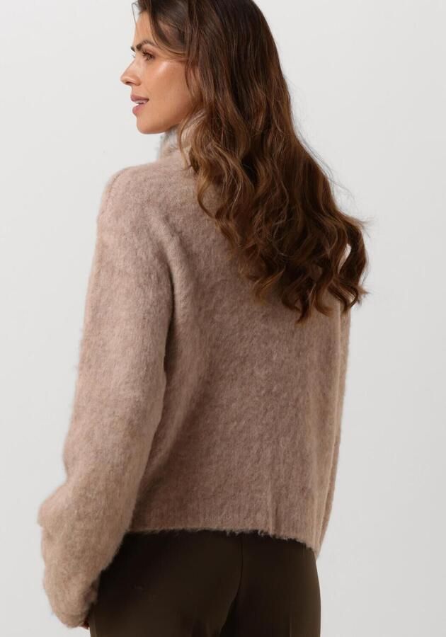 MODSTRÖM Modström Dames Truien & Vesten Kanemd Zip T-neck Beige - Foto 1