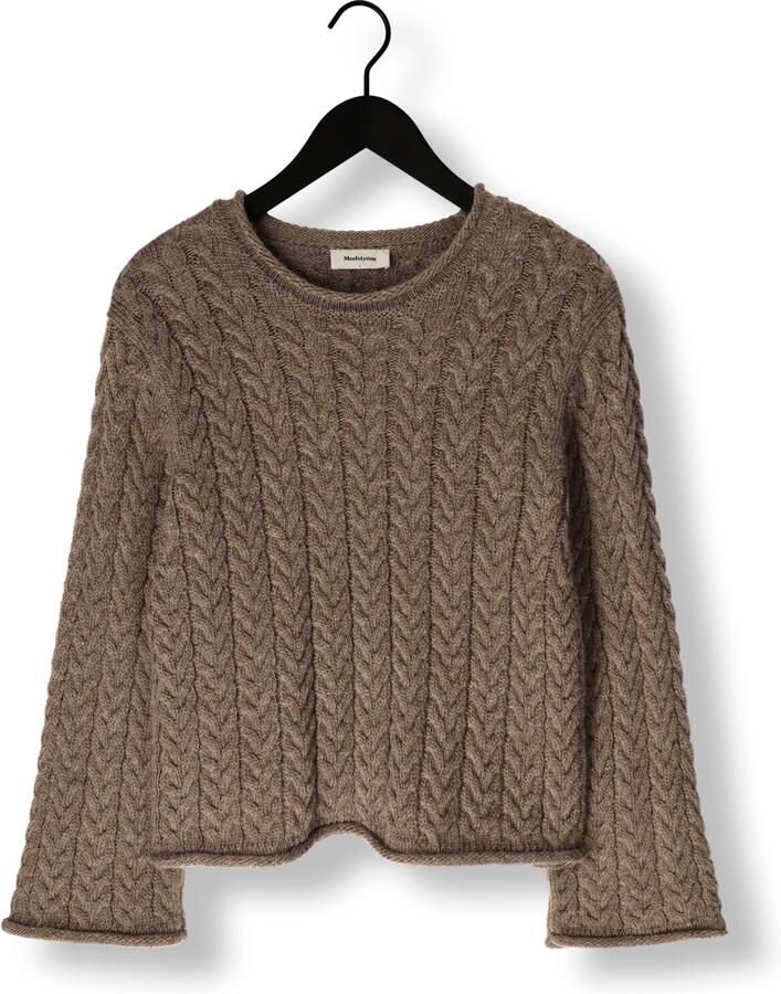 MODSTRÖM Modström Dames Truien & Vesten Kurtismd O-neck Bruin