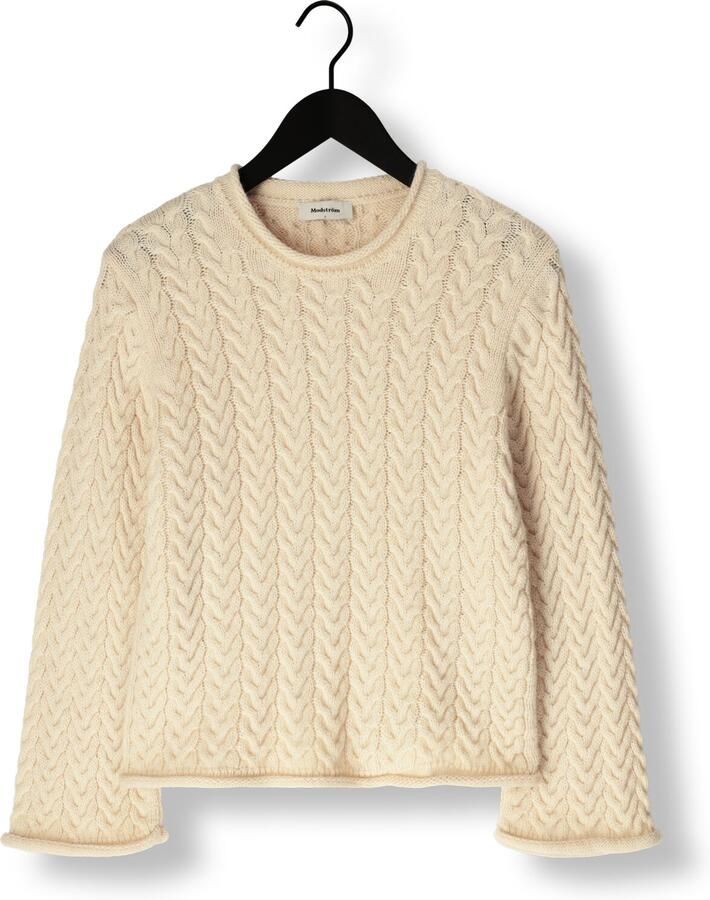 MODSTRÖM Modström Dames Truien & Vesten Kurtismd O-neck Ecru