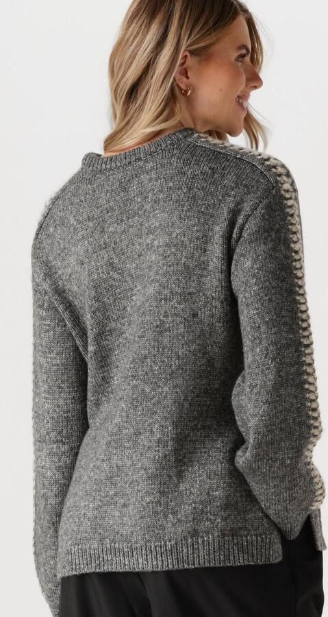 MODSTRÖM Modström Dames Truien & Vesten Linemd O-neck Donkergrijs - Foto 3