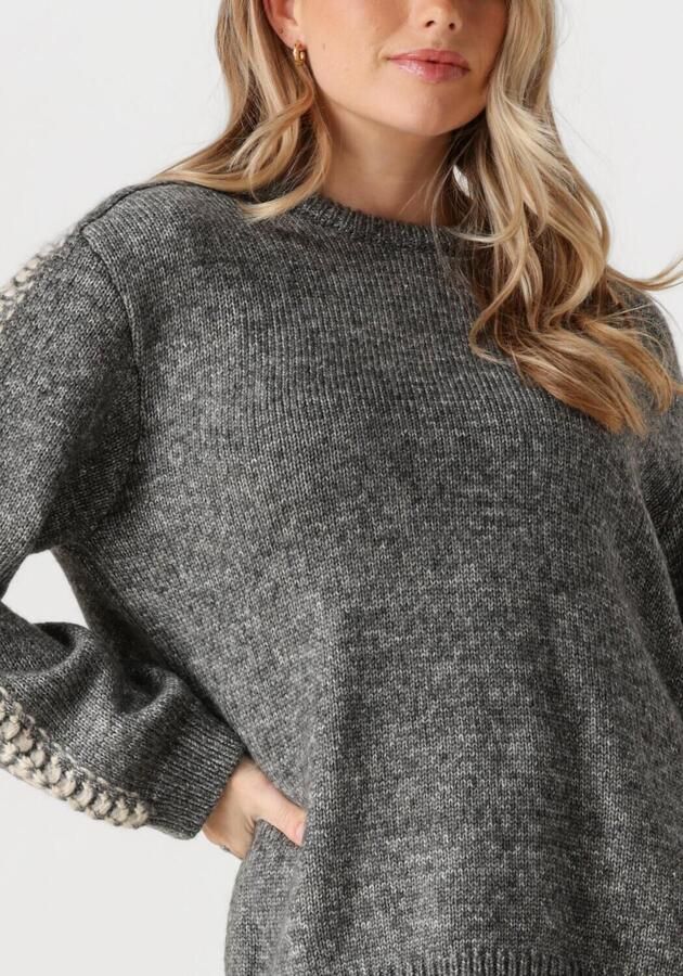 MODSTRÖM Modström Dames Truien & Vesten Linemd O-neck Donkergrijs - Foto 2