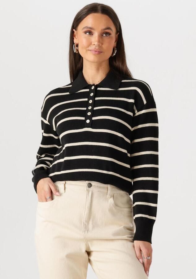 MODSTRÖM Modström Dames Truien & Vesten Malvamd Stripe Polo Zwart - Foto 4