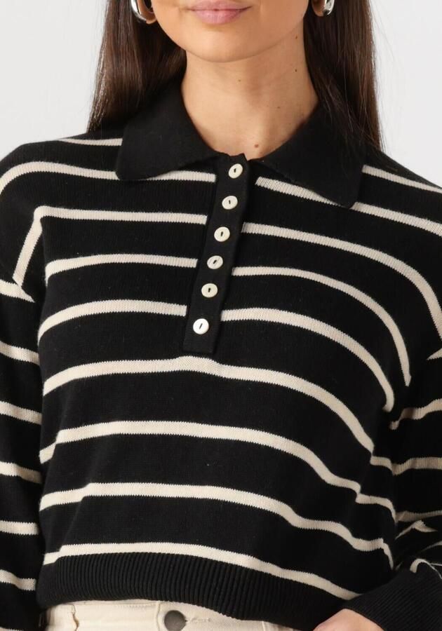 MODSTRÖM Modström Dames Truien & Vesten Malvamd Stripe Polo Zwart