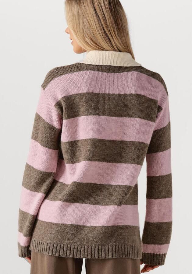 MODSTRÖM Modström Dames Truien & Vesten Pelhammd Stripe Polo Roze