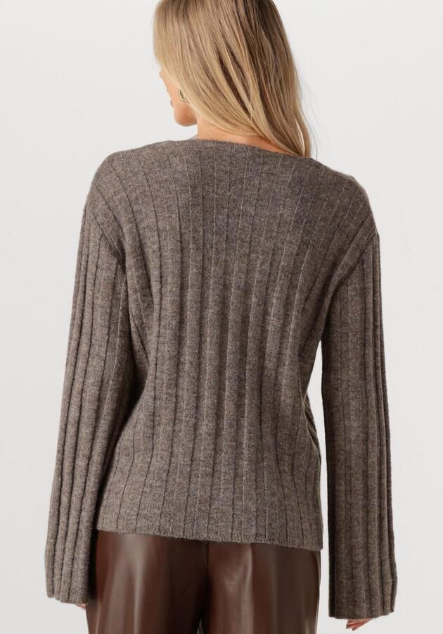 MODSTRÖM Modström Dames Truien & Vesten Treemd V-neck Bruin - Foto 2