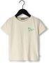 Moodstreet Gebroken Wit T-shirt T-shirt With Chest And Back Print - Thumbnail 1