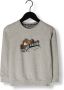 Moodstreet sweater met printopdruk grijs Katoen Ronde hals Printopdruk 110 116 - Thumbnail 1