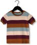 MOODSTREET Meisjes Tops & T-shirts Fine Knitted Striped Top Groen - Thumbnail 1