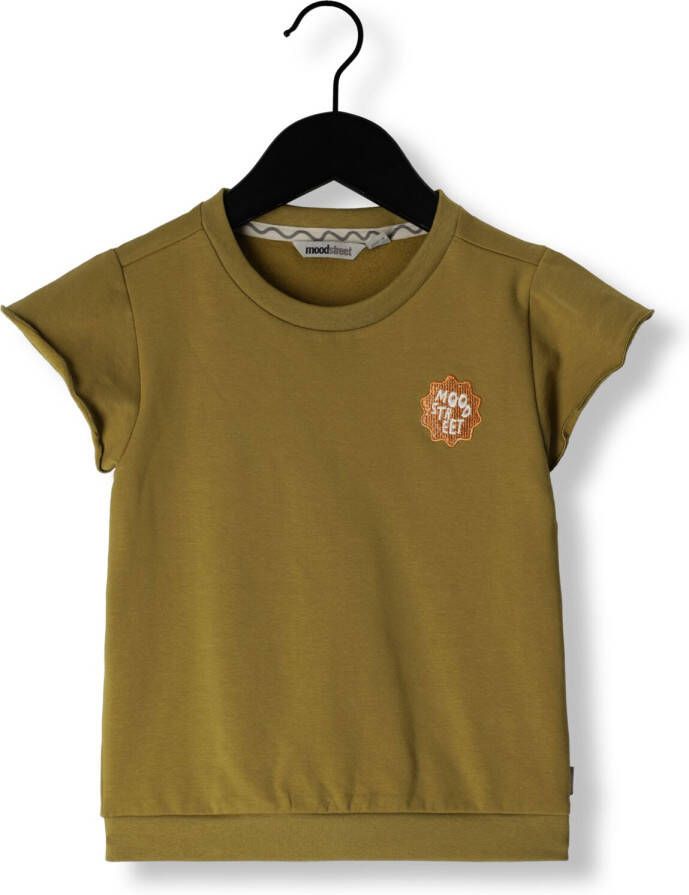 MOODSTREET Meisjes Tops & T-shirts Sweat Ruffle Spencer Groen