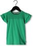 MOODSTREET Meisjes Tops & T-shirts Smock Top With Ruffle Sleeves Groen - Thumbnail 1