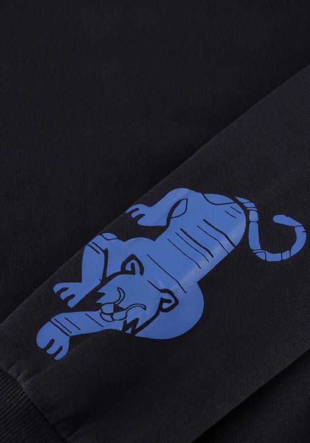MOODSTREET Jongens Truien & Vesten Simon Tiger Sleeve Sweater Donkerblauw