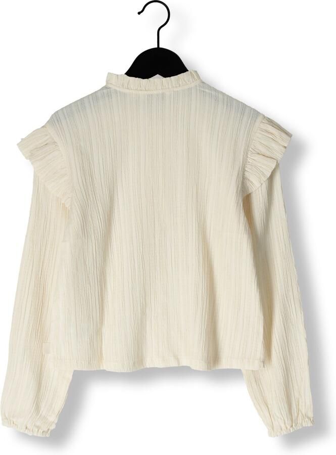 MOODSTREET Meisjes Blouses Akira Ruffles + Bows Blouse Ecru