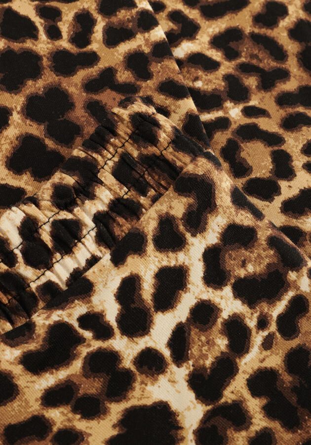 MOODSTREET Meisjes Broeken Bibi Flared Leopard Pants Bruin