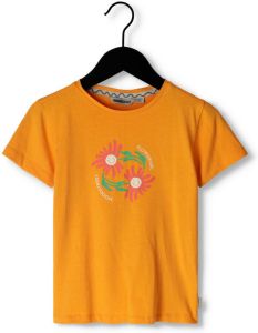 Moodstreet Oranje T-shirt T-shirt With Chest Print