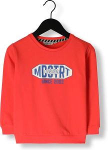 Moodstreet Rode Sweater Chest Print Sweater