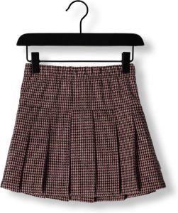 Moodstreet Roze Minirok Jacquard Pleats Skirt