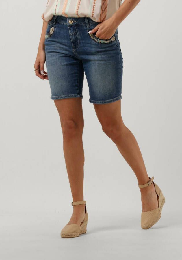 MOS MOSH Dames Jeans Naomi Sunny Shorts Blauw