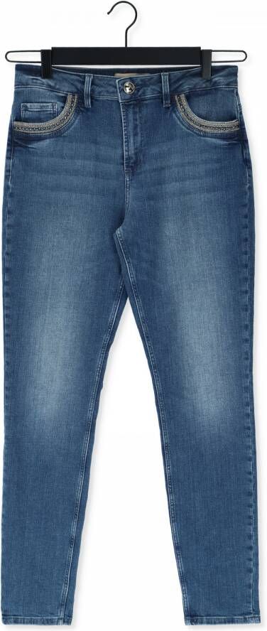 Mos Mosh Blauwe Slim Fit Jeans Bradfort Dust Jeans