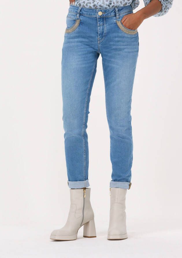 Mos Mosh slim fit jeans Naomi Luna light blue denim