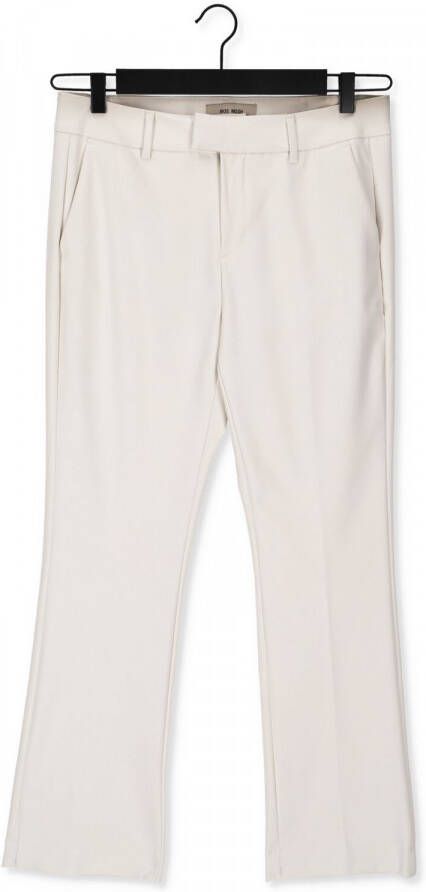 MOS MOSH Elegante Slim-Fit Broek in Ecru Beige Dames