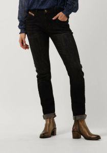 Mos Mosh Grijze Skinny Jeans Naomi Chain Brushed Jeans