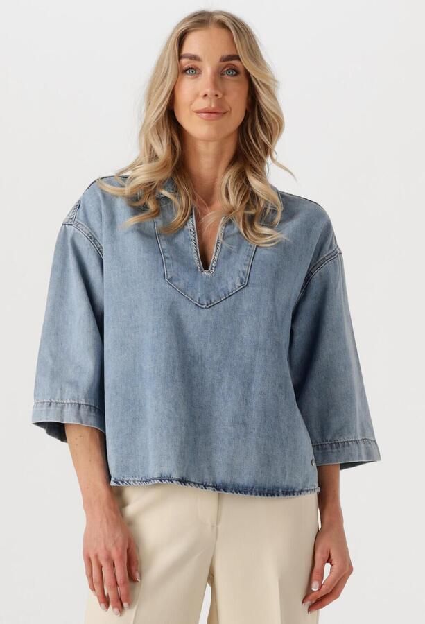 MOS MOSH Dames Blouses Merla Lichtblauw - Foto 4