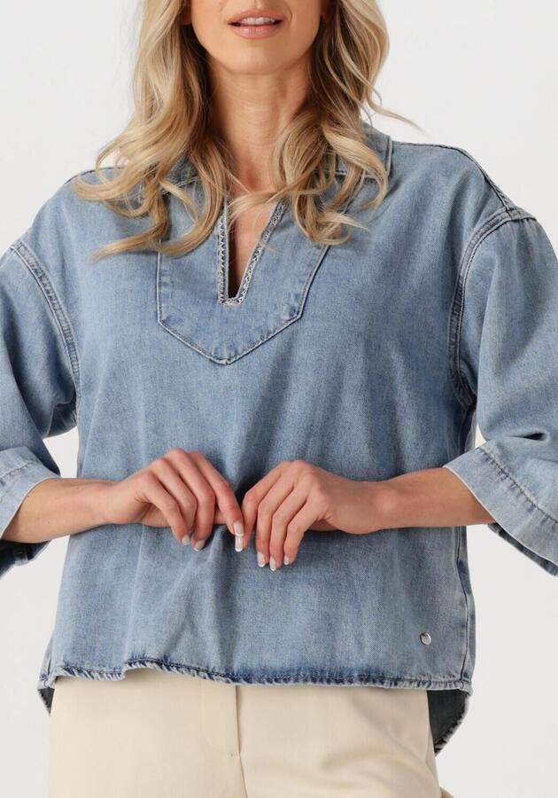 MOS MOSH Dames Blouses Merla Lichtblauw - Foto 2