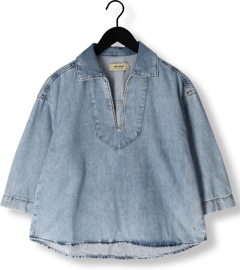 MOS MOSH Dames Blouses Merla Lichtblauw