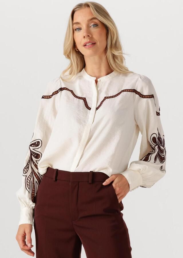MOS MOSH Dames Blouses Mmaz Jorda Shirt Ecru - Foto 4