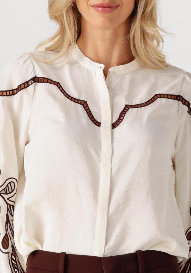 MOS MOSH Dames Blouses Mmaz Jorda Shirt Ecru - Foto 3