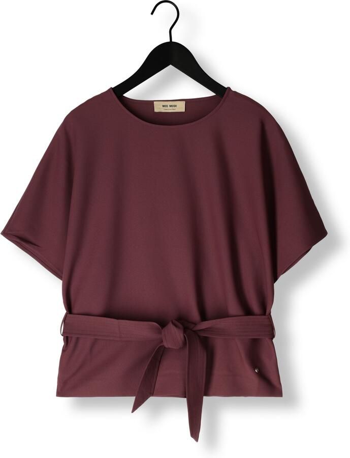 MOS MOSH Blouseshirt met strikceintuur model 'Rikala Miley'