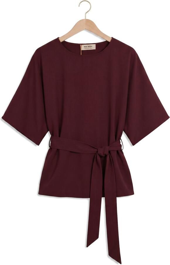 MOS MOSH Dames Blouses Mmrikala Miley Blouse Bordeaux - Foto 4