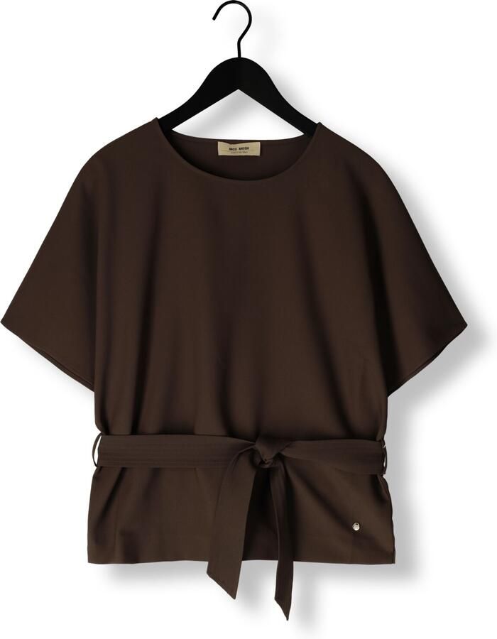 MOS MOSH Blouseshirt met strikceintuur model 'Rikala Miley'