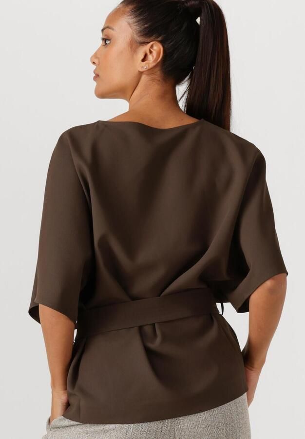 MOS MOSH Blouseshirt met strikceintuur model 'Rikala Miley' - Foto 3