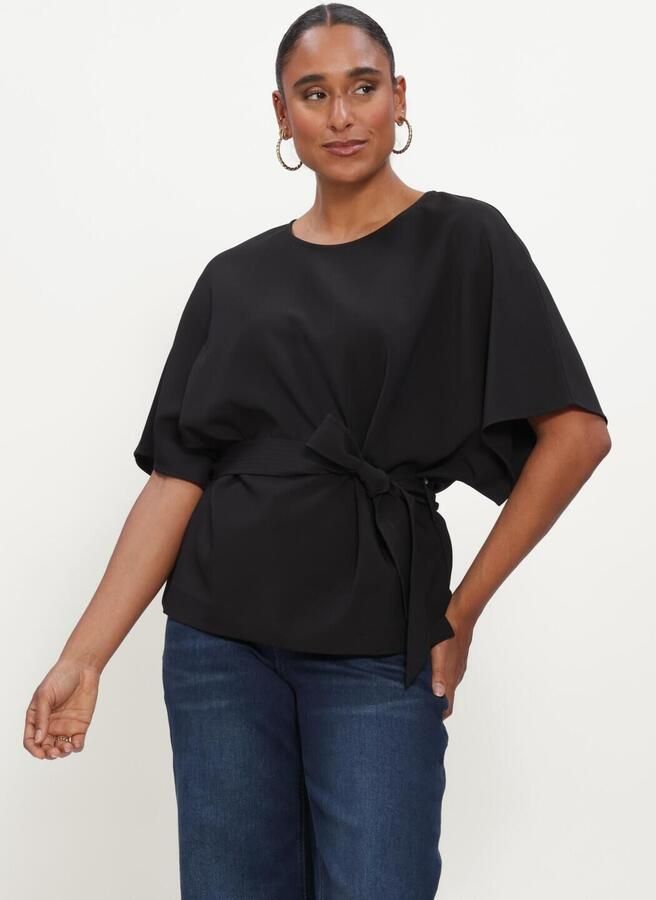 MOS MOSH Dames Blouses Mmrikala Miley Blouse Zwart