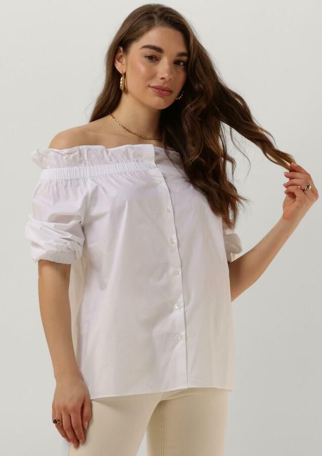 MOS MOSH Witte Off-Shoulder Rosario Blouse White Dames - Foto 4